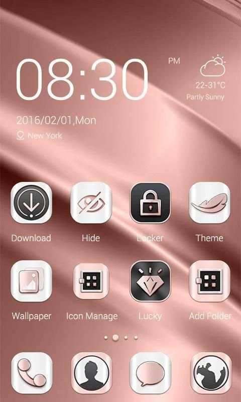 Rose Theme - ZERO Launcher screenshot 3