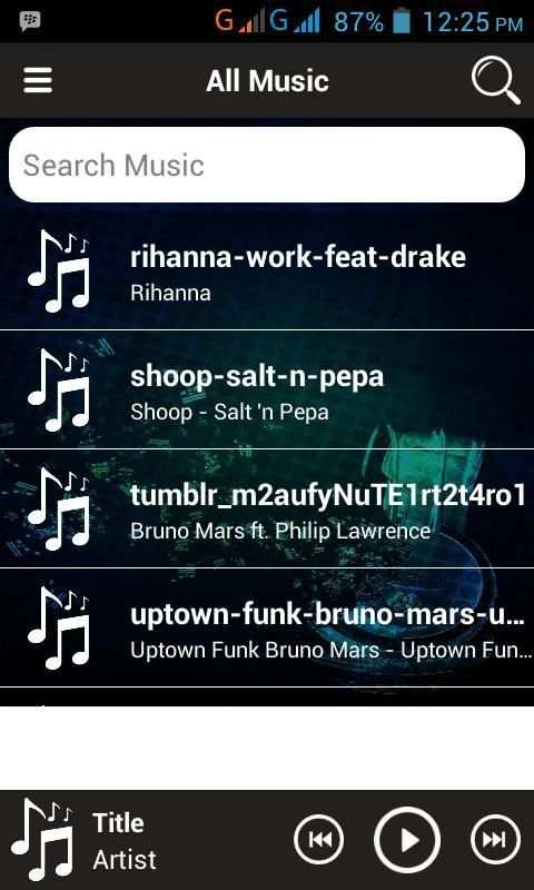 Easy Music Player for Android скриншот 4