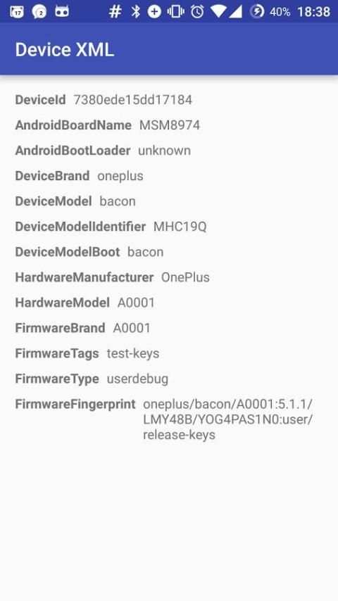 Pok Device Info screenshot 1