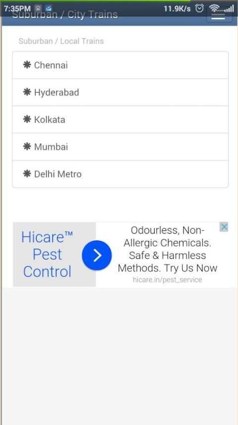 eRail screenshot 1