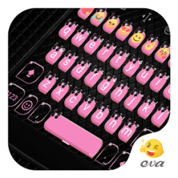 Pink Bow Knot Gifs Keyboard आइकन