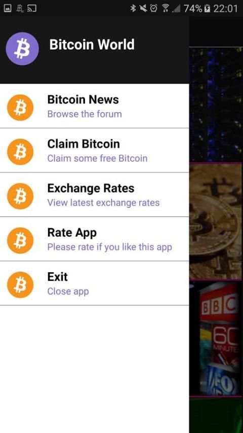 Bitcoin World - News & Faucet screenshot 1