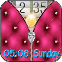 Diamond Zipper Screen Lock أيقونة