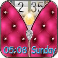 Diamond Zipper Screen Lock