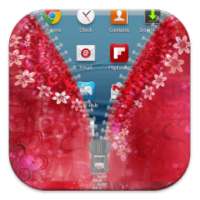 Love Heart Flowers Zipper Lock on 9Apps