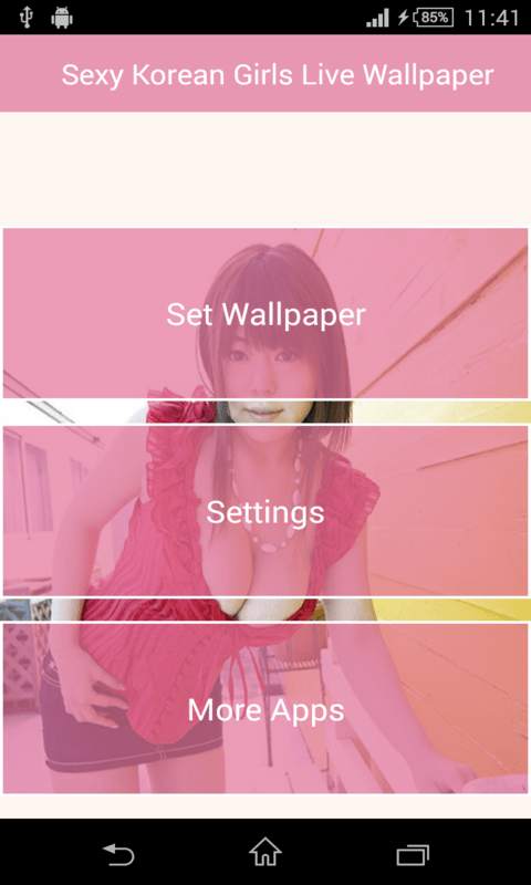 Sexy Korean Girls LWP screenshot 1