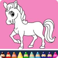 Little unicorns Coloring Book
