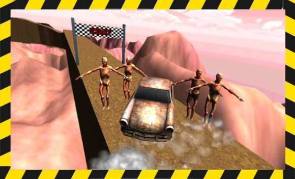 Zombie Car Hill Climb 3D screenshot 4