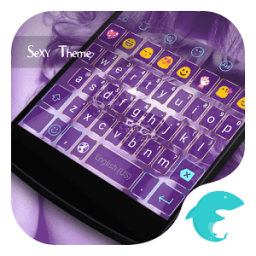 Emoji Purple Girl Keyboard icon