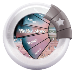 Pinkish stars GO Keyboard icon