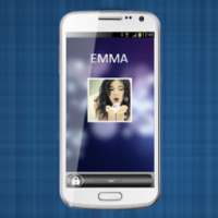 Kunci layar nama foto logo