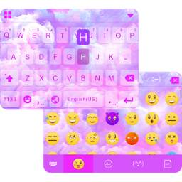 Pink Cloud keyboard Theme