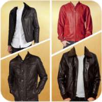 Leather Coat of Man Photo Suit on 9Apps