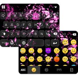 Cracked Emoji Keyboard Theme