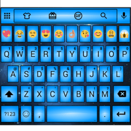 Led Blue Emoji Keyboard icon