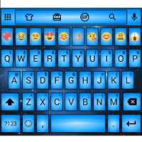 Led Blue Emoji Keyboard