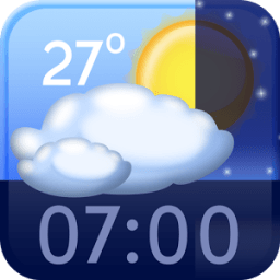 ikon Jam dan cuaca widget