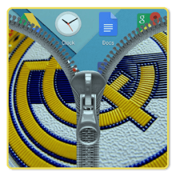 Real Madrid Flag Zipper Lock أيقونة