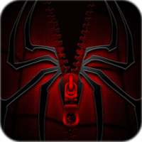 Spider Zipper Lock Screen