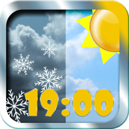 Погода и часы виджет иконка