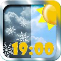 Погода и часы виджет