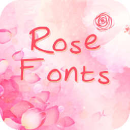 Rose Fonts أيقونة