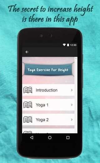 Yoga Exercise For Height 3 تصوير الشاشة