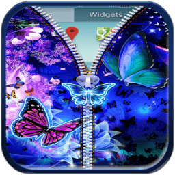 ikon Butterfly Theme Zipper Lock