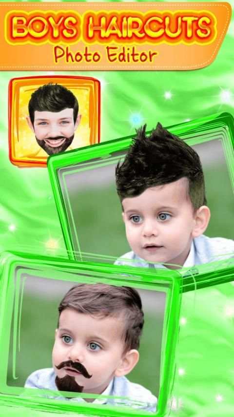 Boys Haircuts Photo Editor screenshot 1