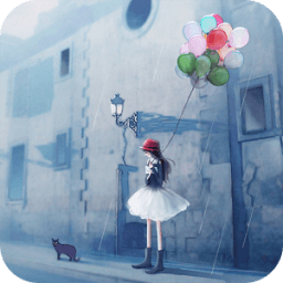 Rainy Day Girl Live Wallpaper icon