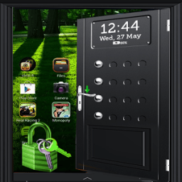 Black Door Screen lock icon
