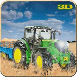 Farm Tractor Logs Transport icon