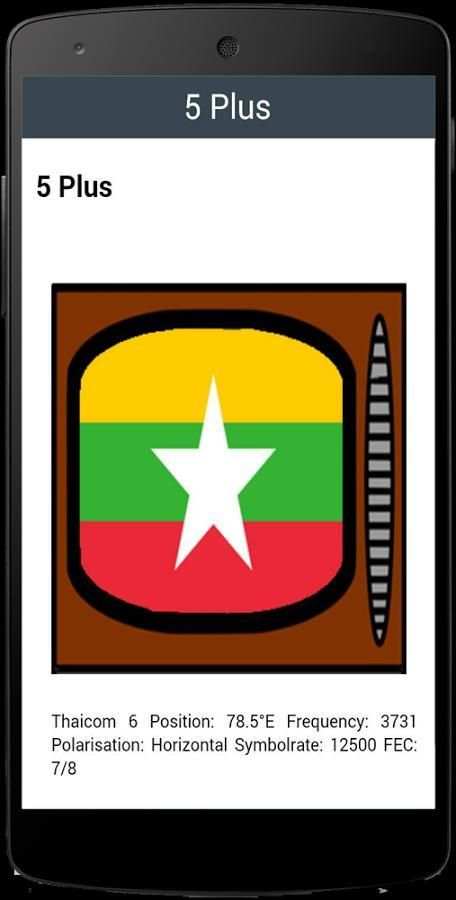 टीवी चैनल ऑनलाइन म्यांमार स्क्रीनशॉट 1