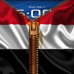 ✌ قفل الشاشة بالسوستة- علم مصر icon