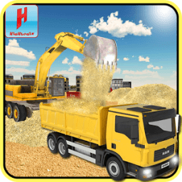 Heavy Excavator Crane Sim 3D icon