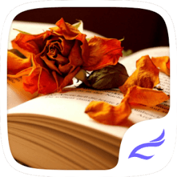 Book and Flower DIY Theme أيقونة