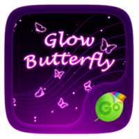 Glow Butterfly Keyboard Theme on 9Apps