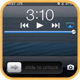 Slide to Unlock Lock Screen أيقونة