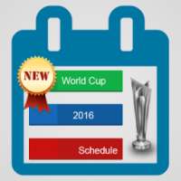 T20 cricket cup 2016 schedule