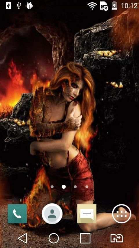 Vampire girl live wallpaper screenshot 2