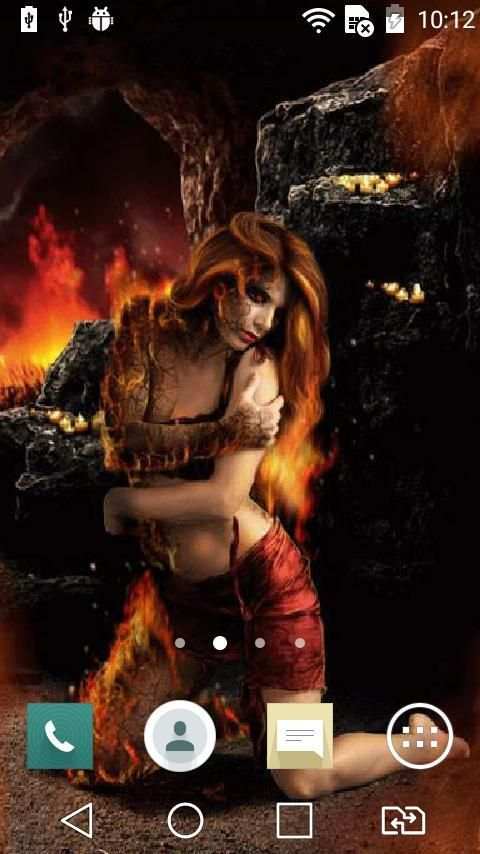 Vampire girl live wallpaper screenshot 1