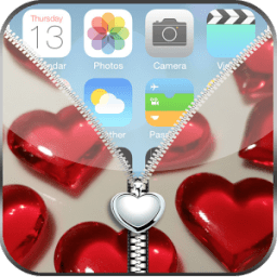 Cute Little Love Heart ZipLock أيقونة