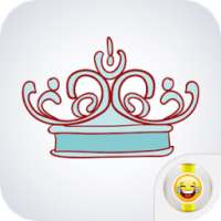 Fairy Princess Crown Stickers on 9Apps