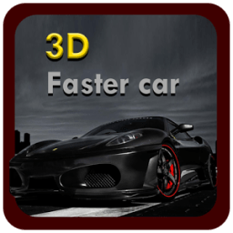 3D faster car icon