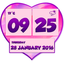 Romantic Weather Clock Widget icon