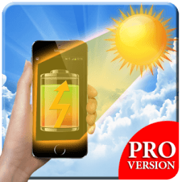 solar battery charger prank icon