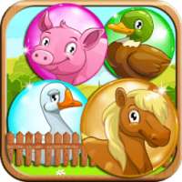 Farm Animals Bubble Shooter