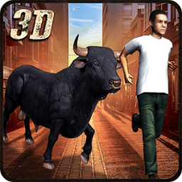 Crazy Angry Bull Revenge 3D icon