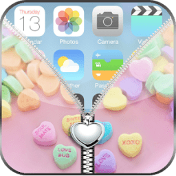 ikon Cute Pink Love Hearts ZipLock