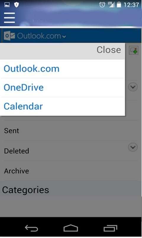 MyMail Outlook screenshot 3